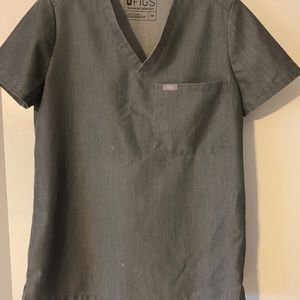 Figs Catarina Graphite Scrub Top - women’s XS